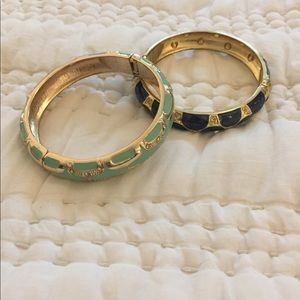 Bangles - mint green/gold and purple/gold